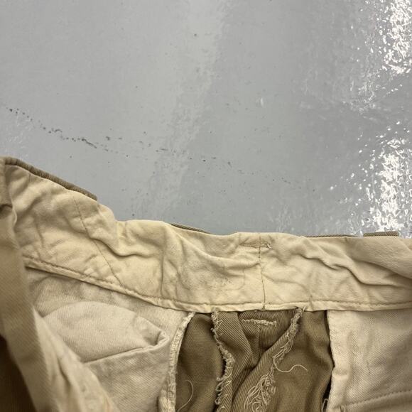 Vintage 50s Tan Sanforized Sail Cloth Workwear Chinos 26x29 - Picture 6 of 6